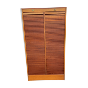 Meuble à rideaux bois
