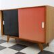 Jiri Jiroutek pink and black sideboard  Interier Praha 1960