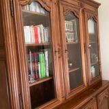 Cherry bookcase stamped Louis Tricoire