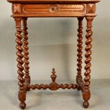 Small Louis XIII Style Table with Turned Legs
