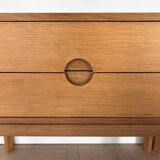 Scandinavian Nightstands in Oak by Kai Kristiansen for Aksel Kjersgaard, 1960s, Set of 2