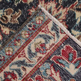 3x12 Persian Navy Blue Runner Rug, 80x378Cm