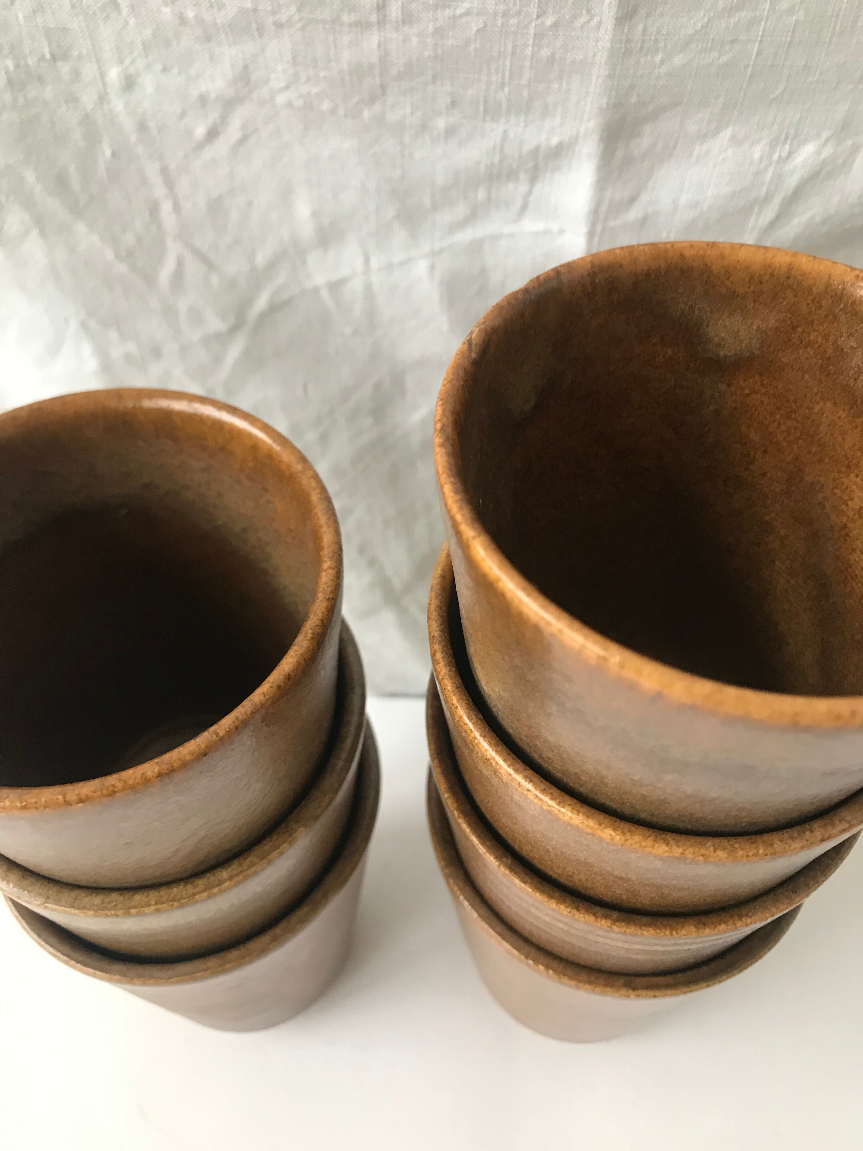 7 vintage coffee cups