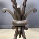 Vintage French wrought iron bar stools, 1960s - set of 3