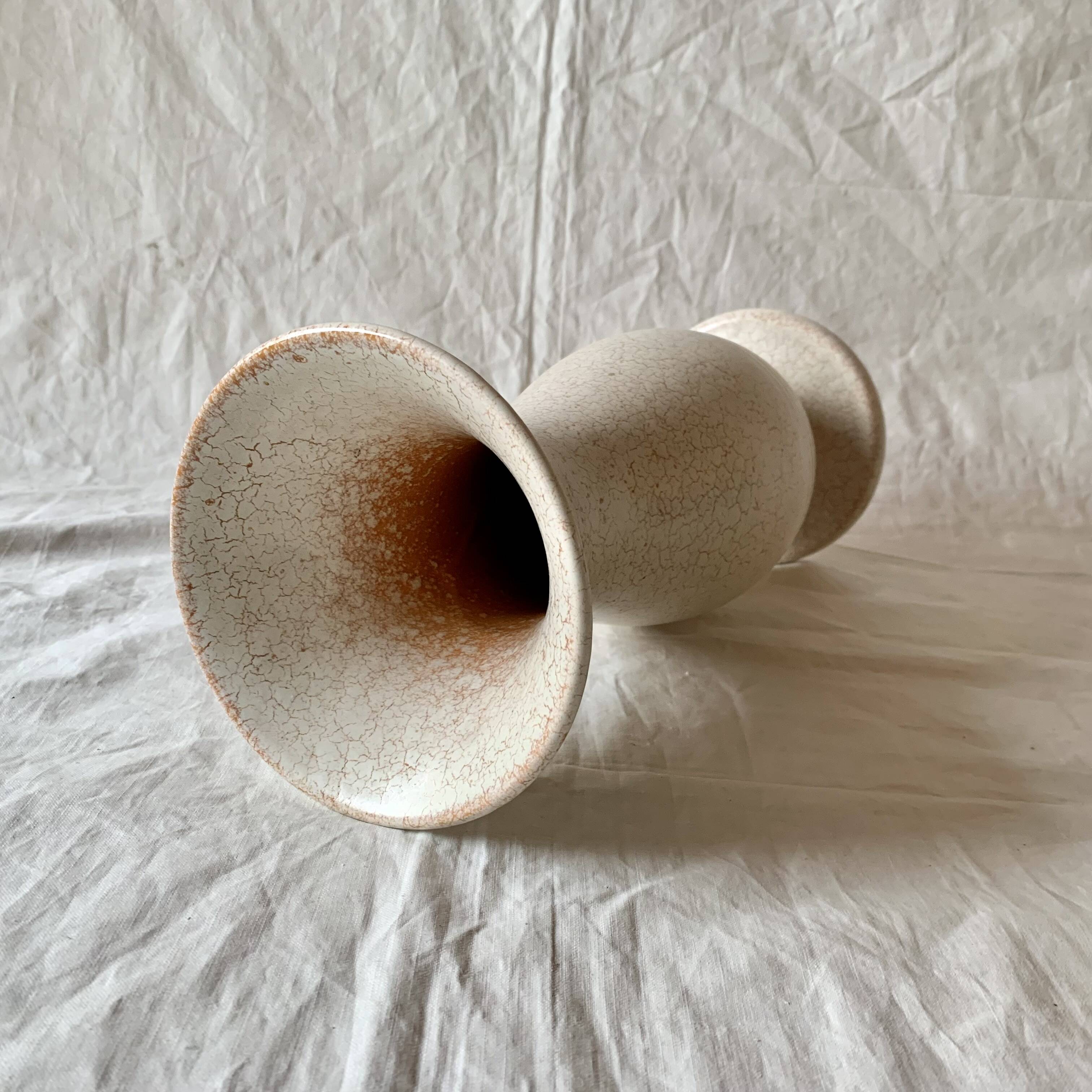 Vintage off-white ceramic vase - Model 985 32 - West Germany