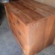 Commode en chêne brut et laiton, 1940