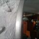 Old aluminum oval mirror
