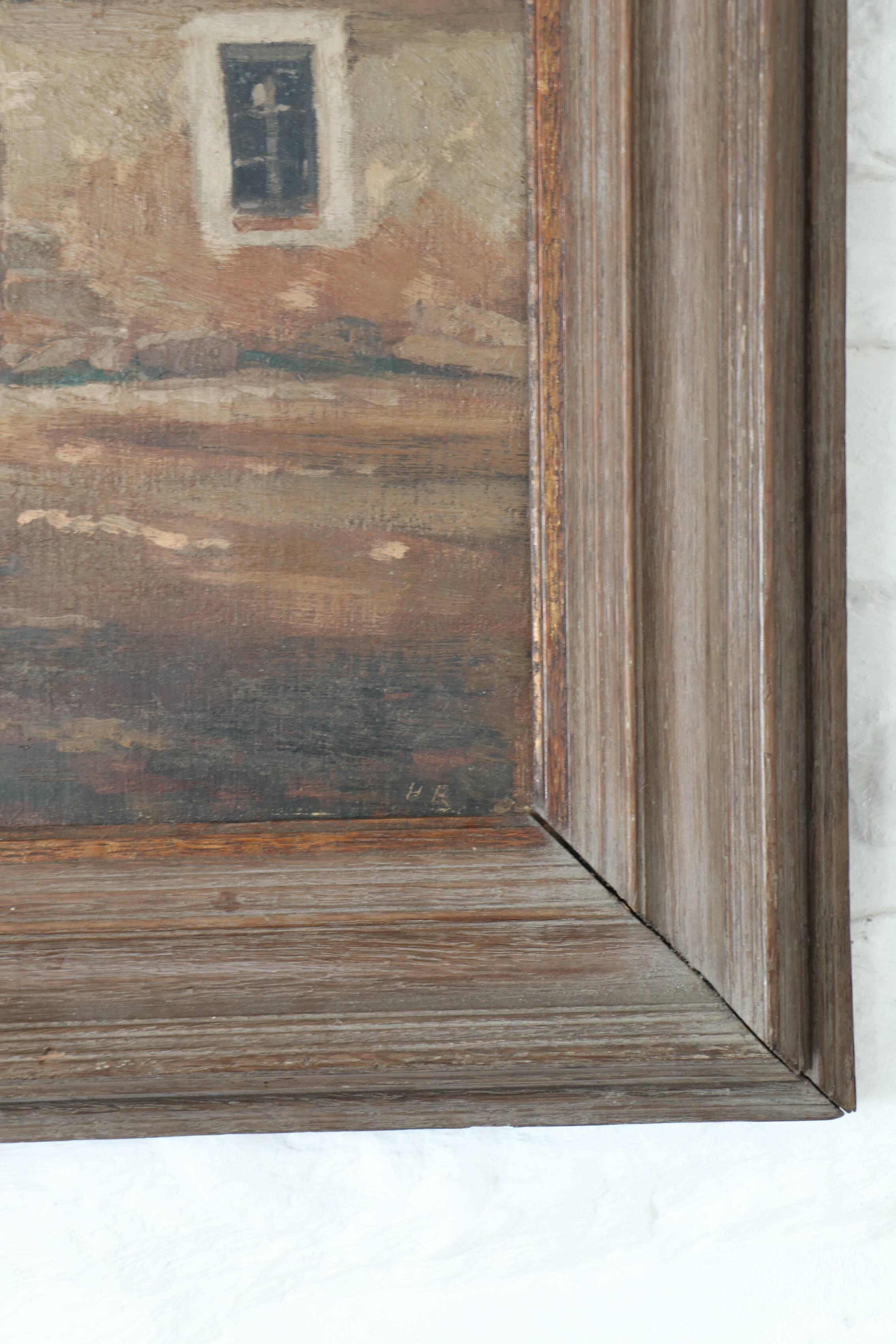 Oil on canvas, Brittany, Breton school, HR, 19th century