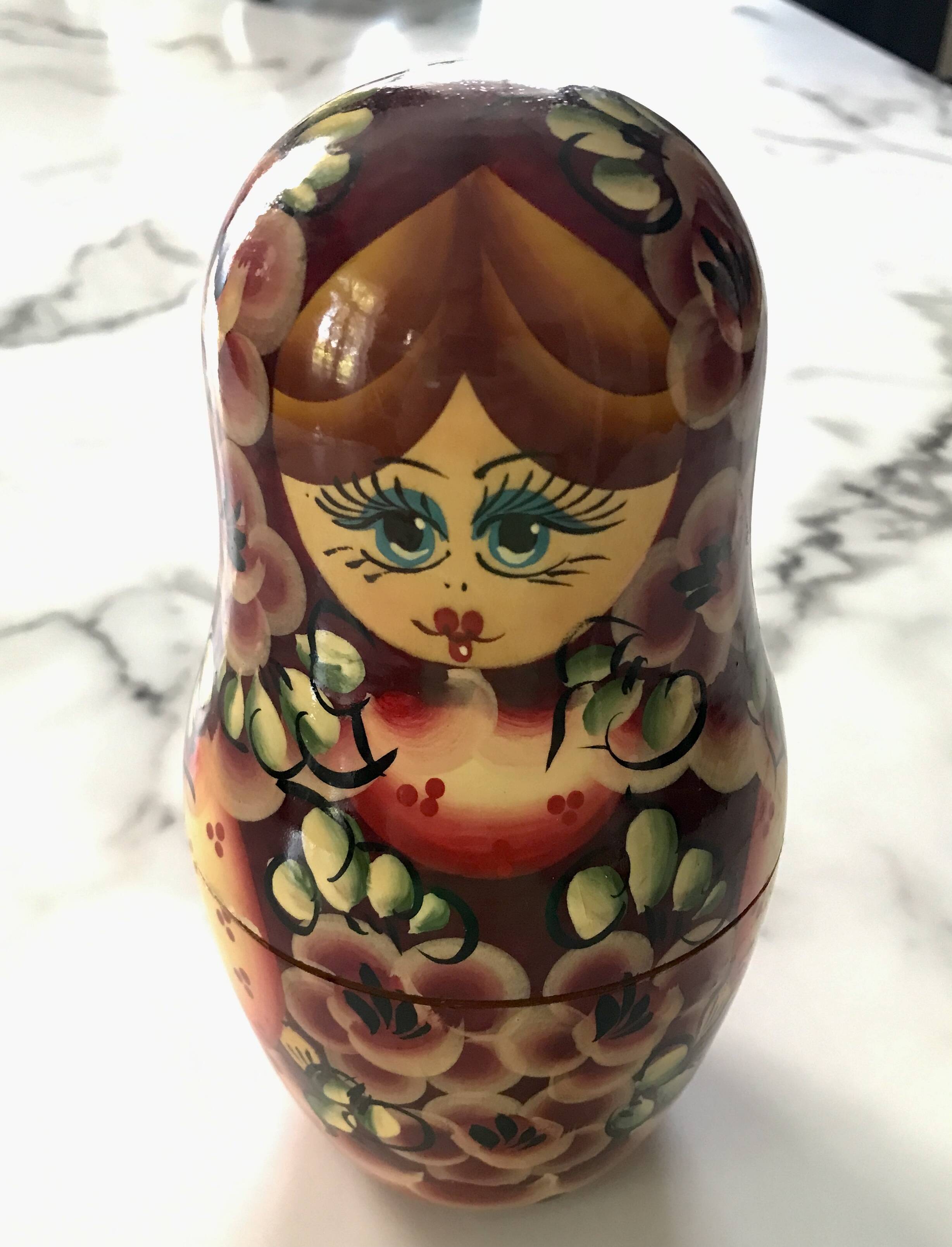 Russian Matryoshka Dolls Set of 9 Traditional