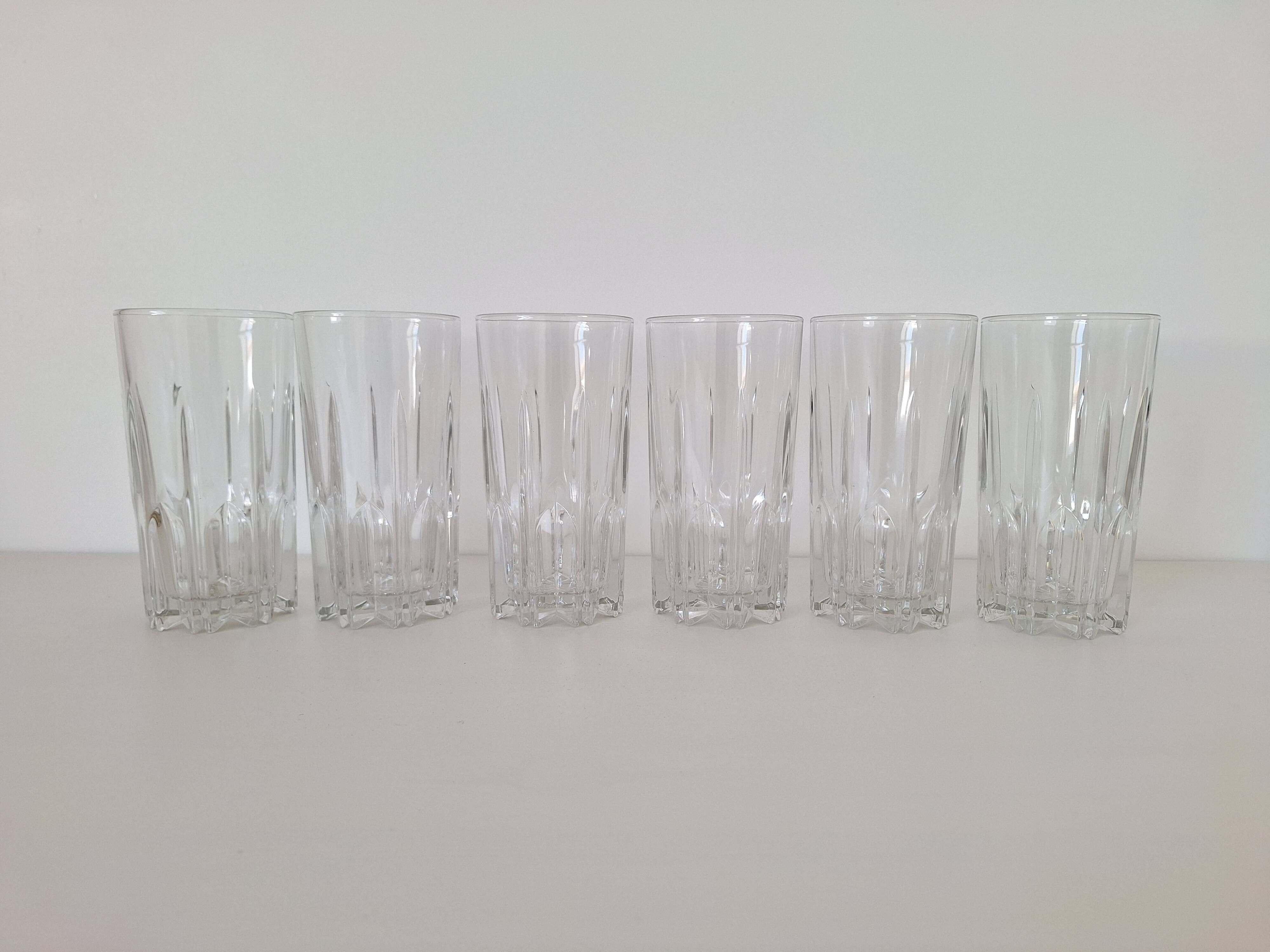Italian glasses for aperitif or water from the 80s.