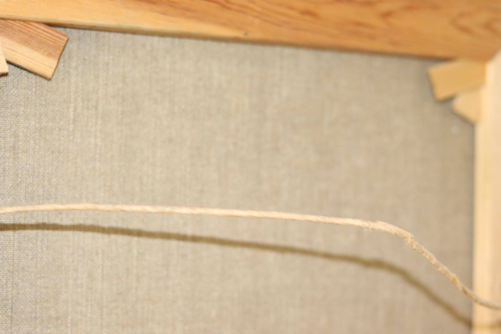 Mid-century oil painting on canvas "Landscape" - Vintage and printed