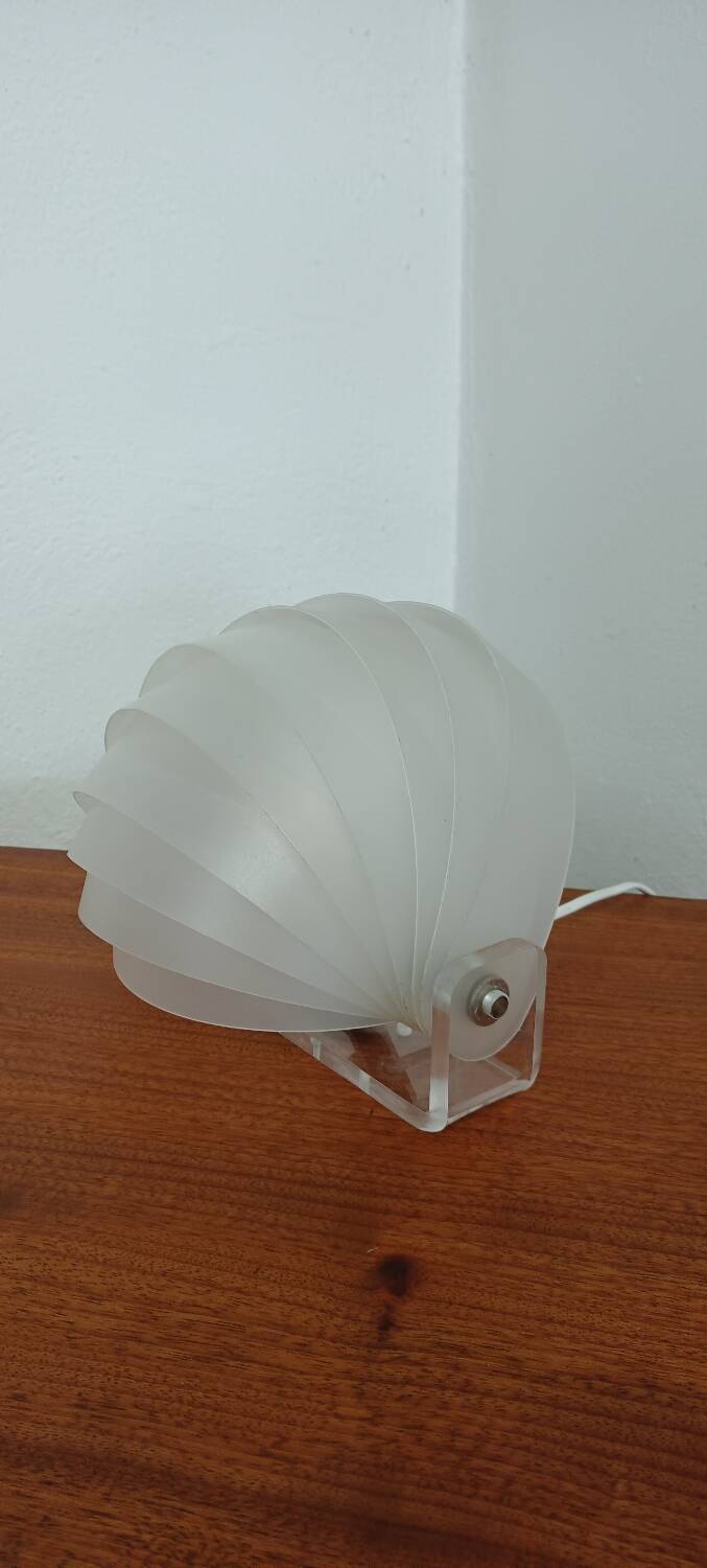Moon slatted wall light