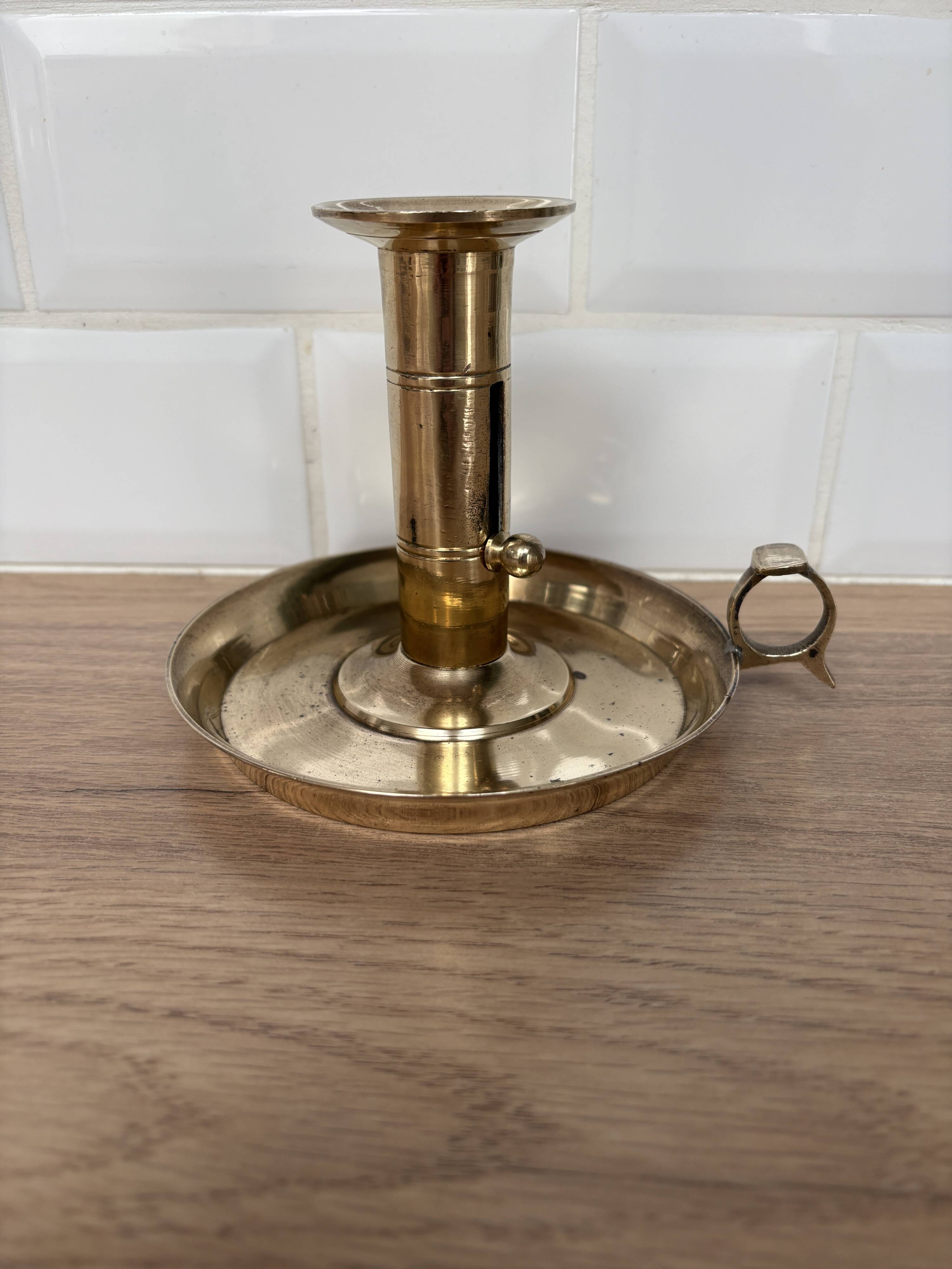 Candle holder on a sleeper