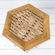 Table d'appoint vintage Tabouret de fleur Banc de fleur Mid Century Bambou Table de nuit Tabouret de