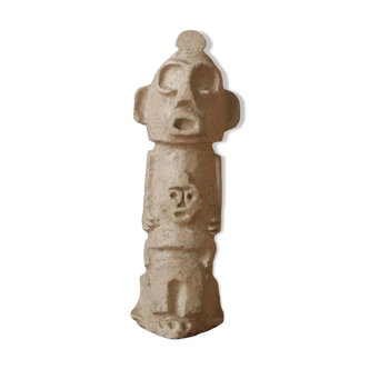 Totem sculpture African art ethnic tribal handmade object