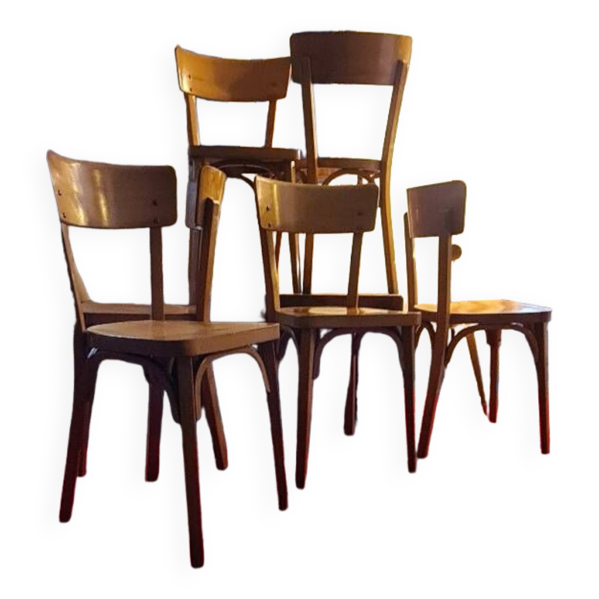 Set de 6 chaises bistrot ed Baumann