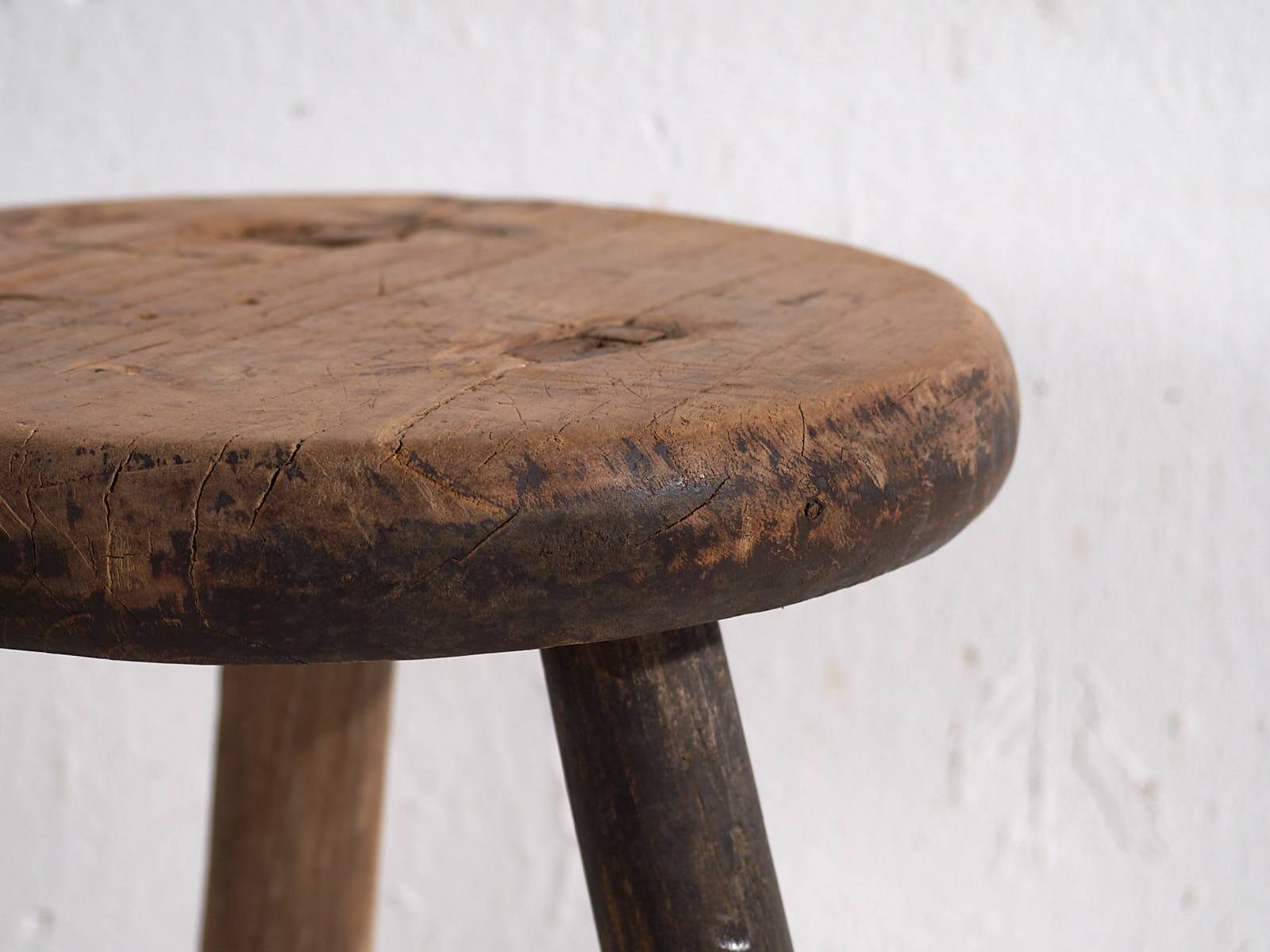 Tabouret rond ancien (c.1900) #20