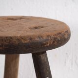 Tabouret rond ancien (c.1900) #20
