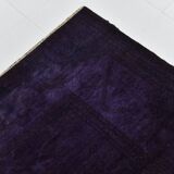 7x10 Dark Purple Turkish Vintage Rug, 215x292 Cm