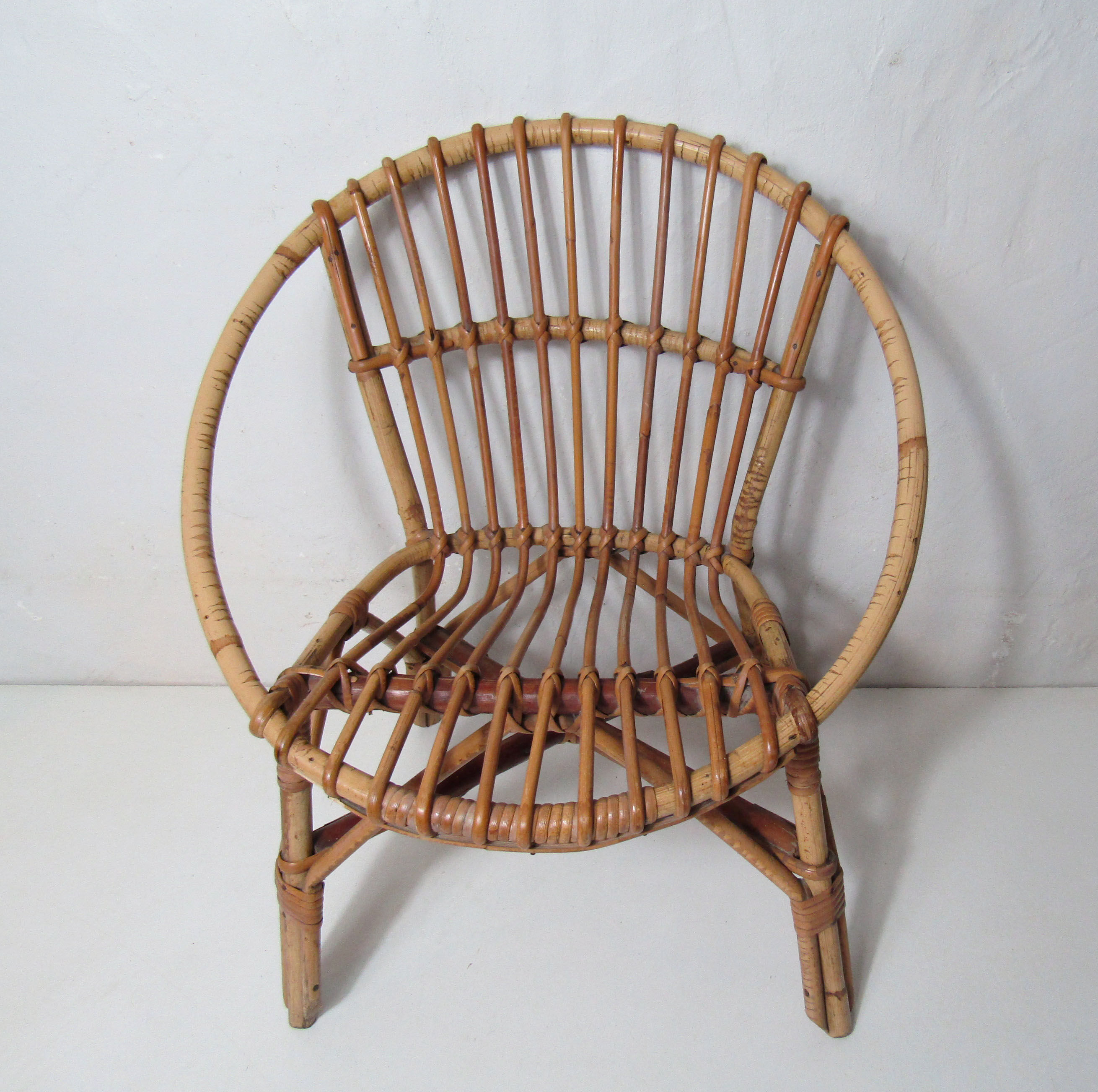 Children's rattan chair