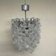 Hexagonal glass Cascade chandelier attributed to Av Mazzega, 1970s.