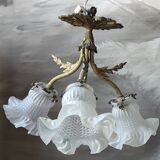 Ancien lustre en bronze Empire