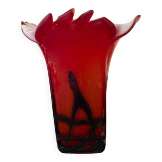 Vase en verre soufflé