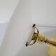 Brass and opaline wall lamp