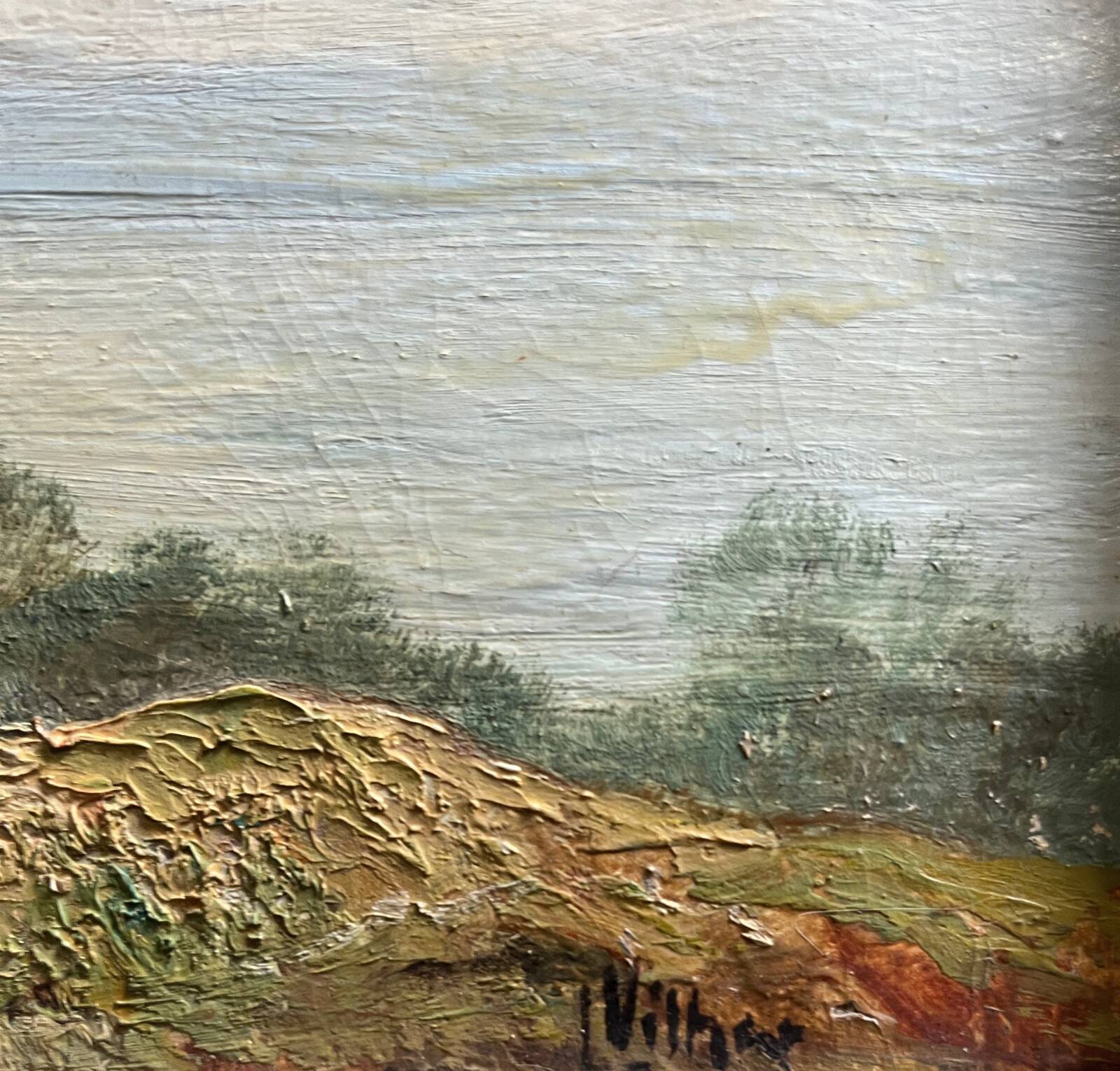 Tableau HSP "Paysage orientaliste" (?) Leo VILHAR (1889-1971)