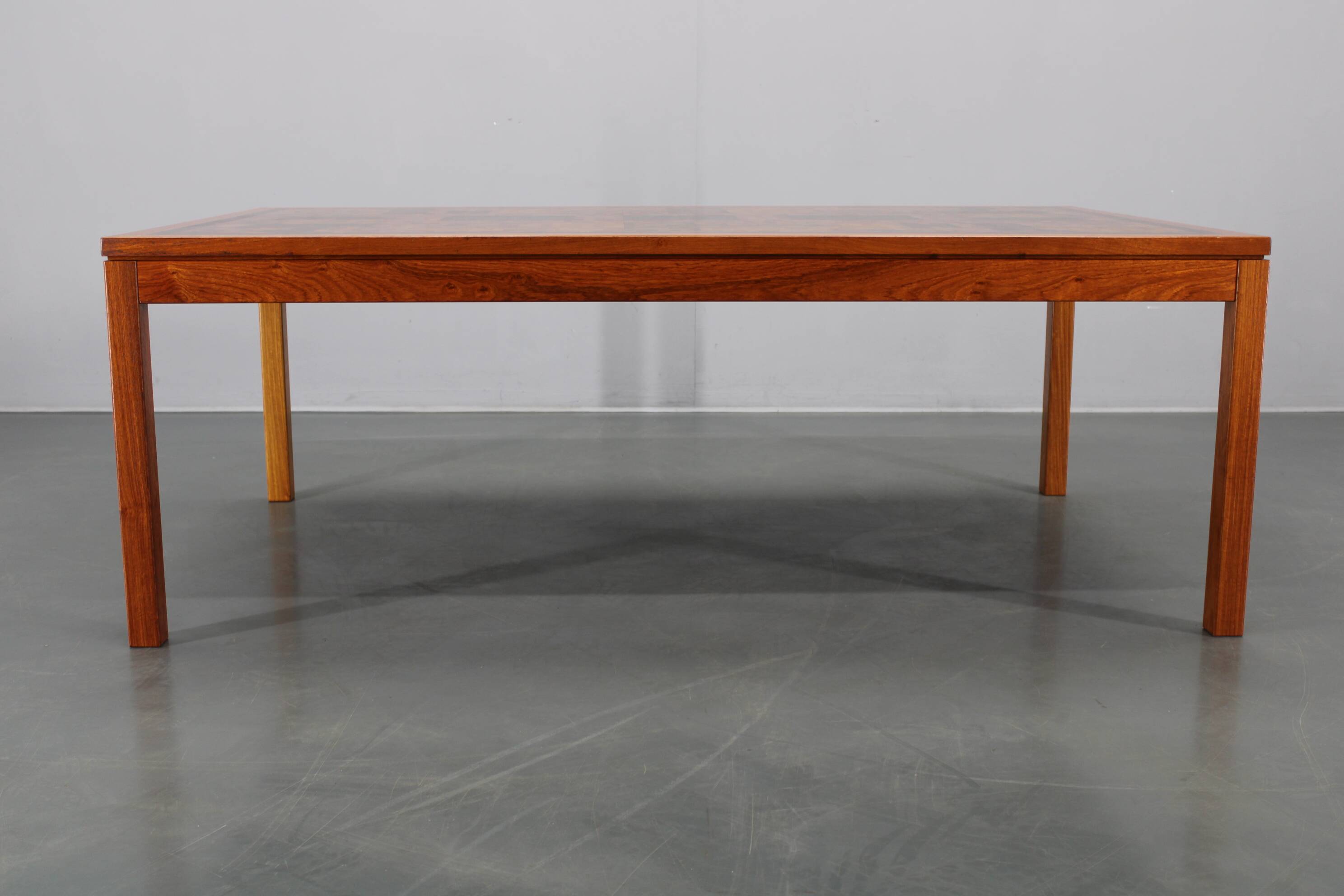 1980s Danish end-grain mosaic coffee table by Middelboe & Linduma for Tranekaer