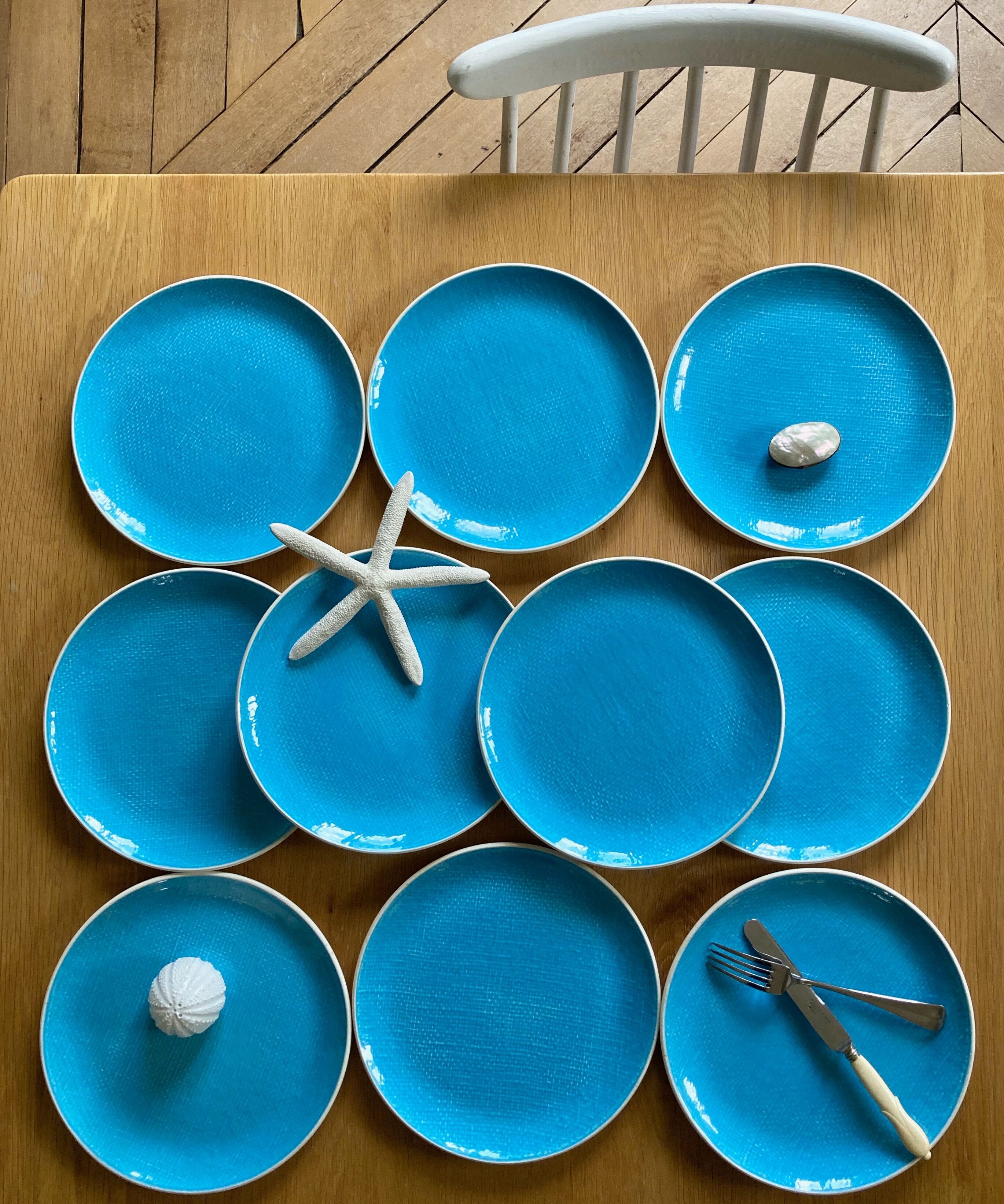 10 Salins Deauville plates