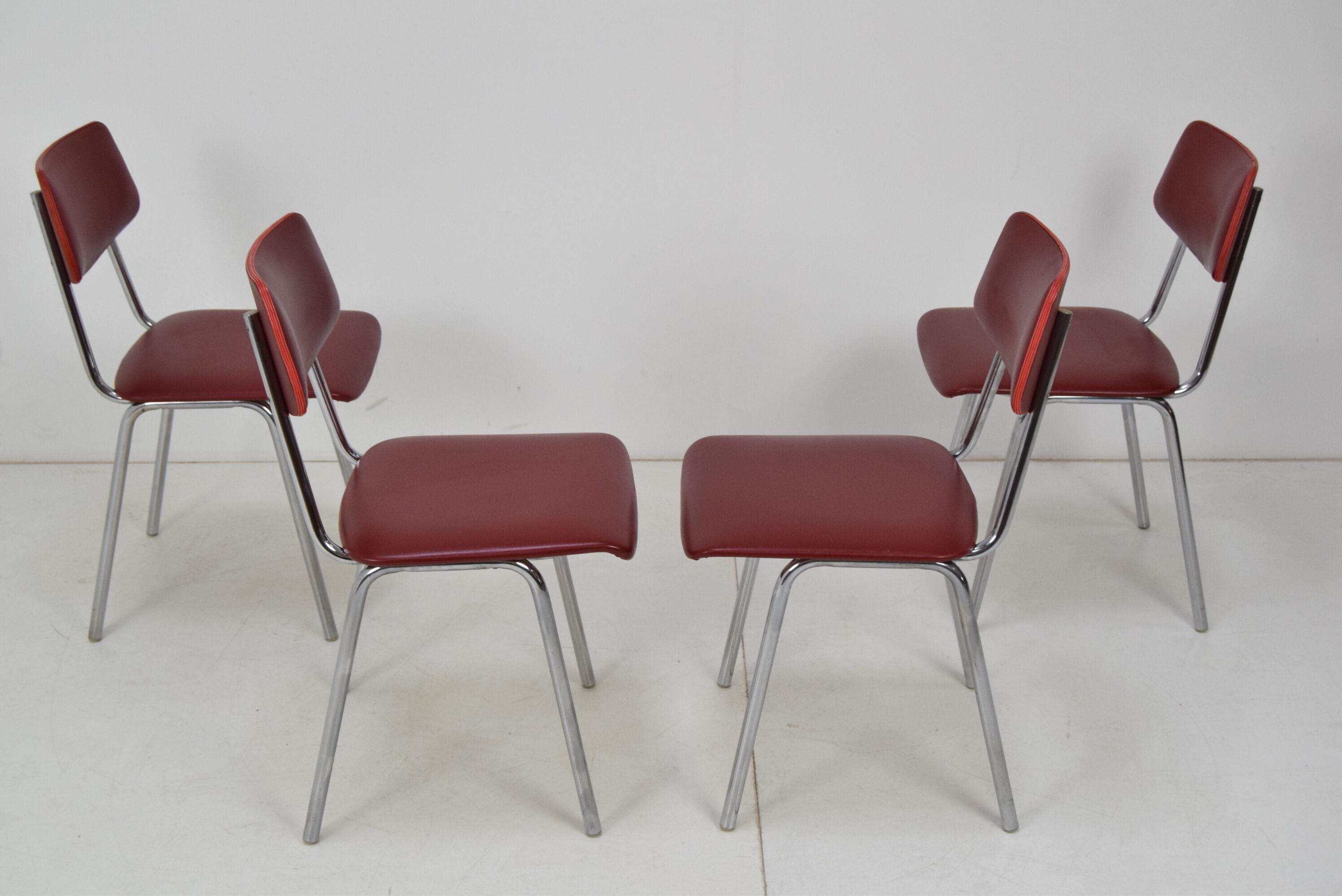 Set of four chairs, Czechoslovakia, 1970s.
