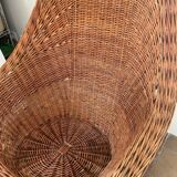 Mid-century wicker armchair