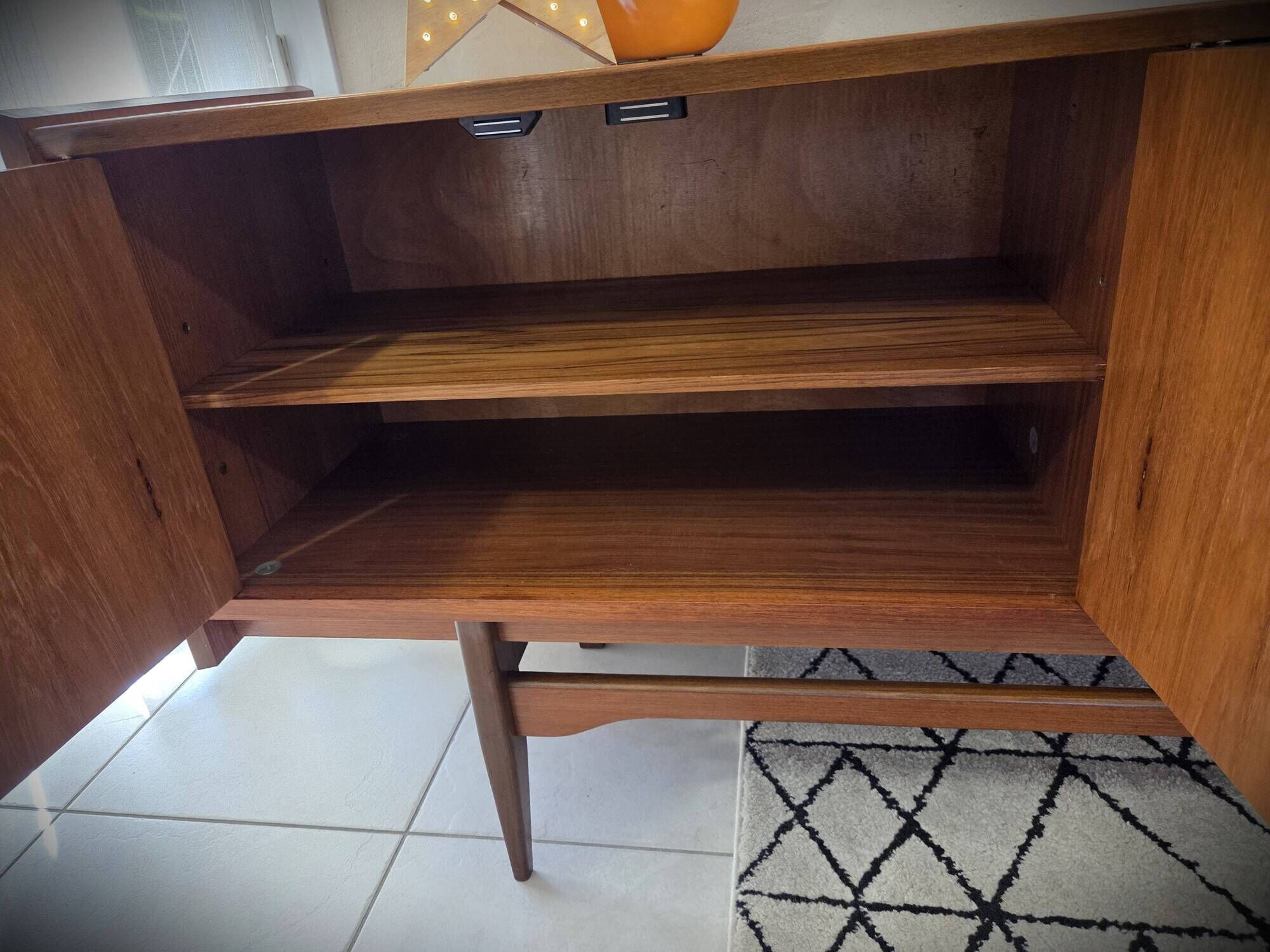 Low teak sideboard Scandinavian design