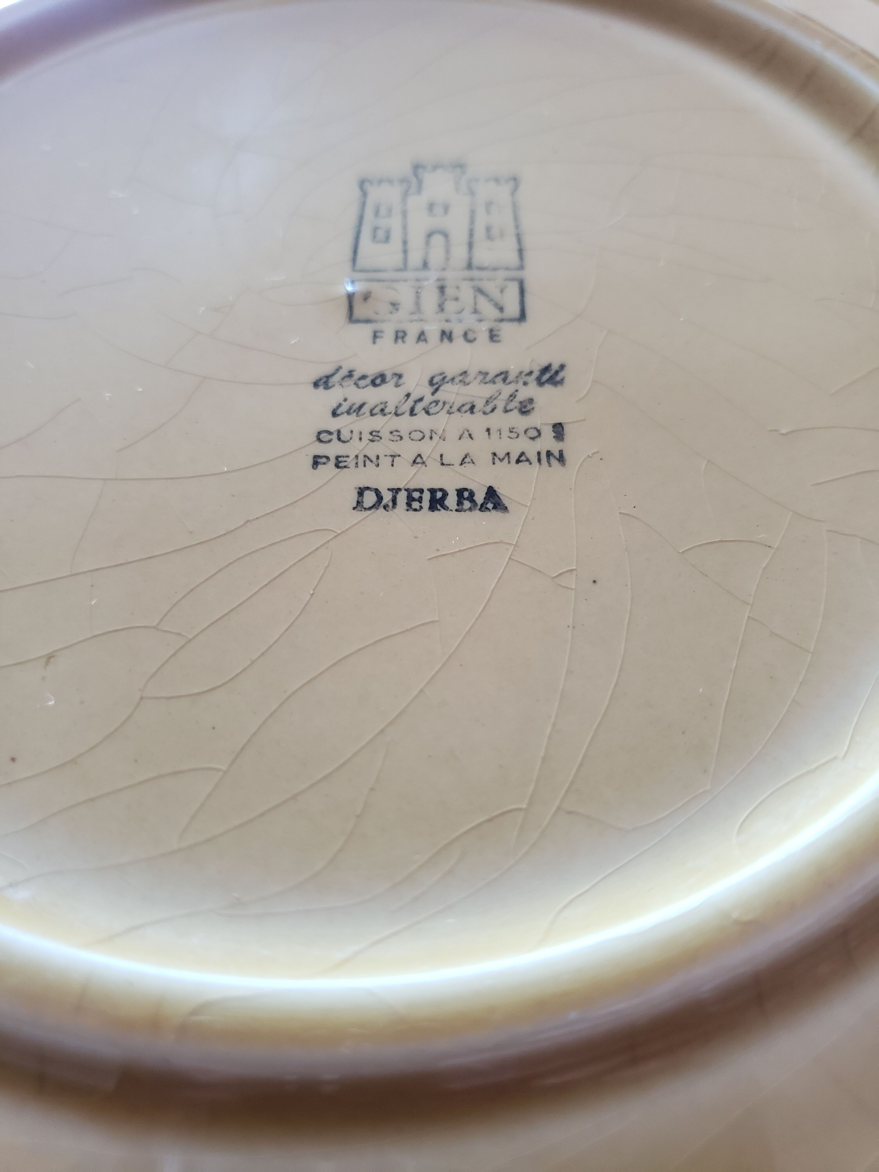 Vintage Djerba Gien plates