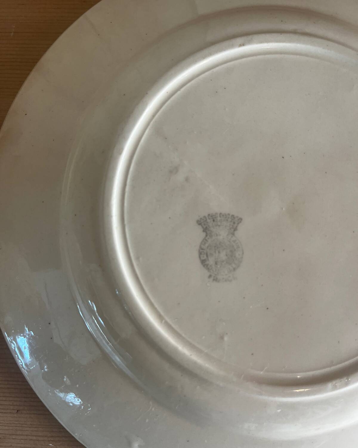 Badonviller ironstone dessert plates