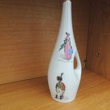 Vase motif of parisian and horse