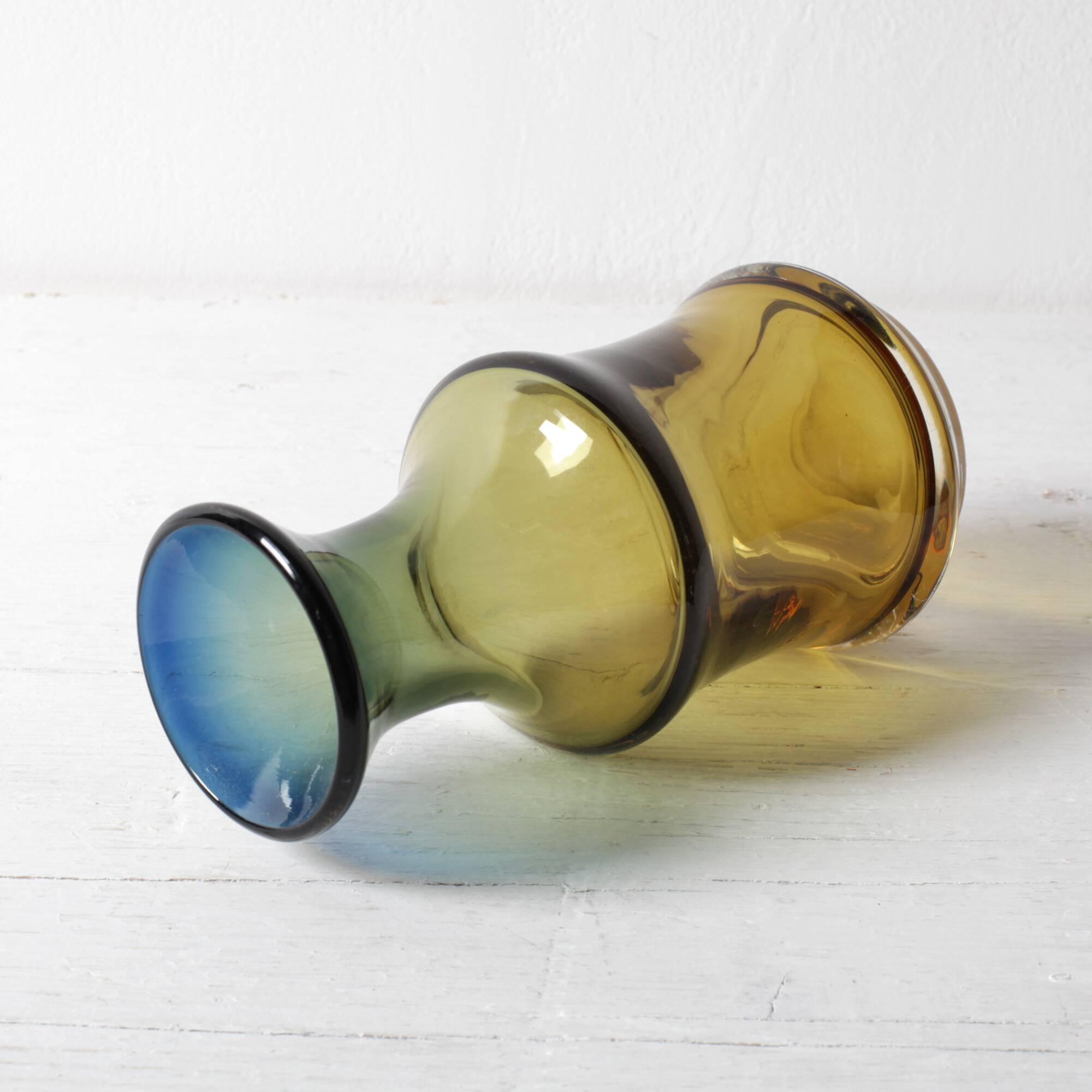 Vintage “Havana” Glass Gradient Vase by Per Lütken for Holmegaard / Denmark