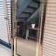 Large vintage design mirror in gold metal