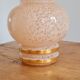 Glass vase of pink clicy 1950