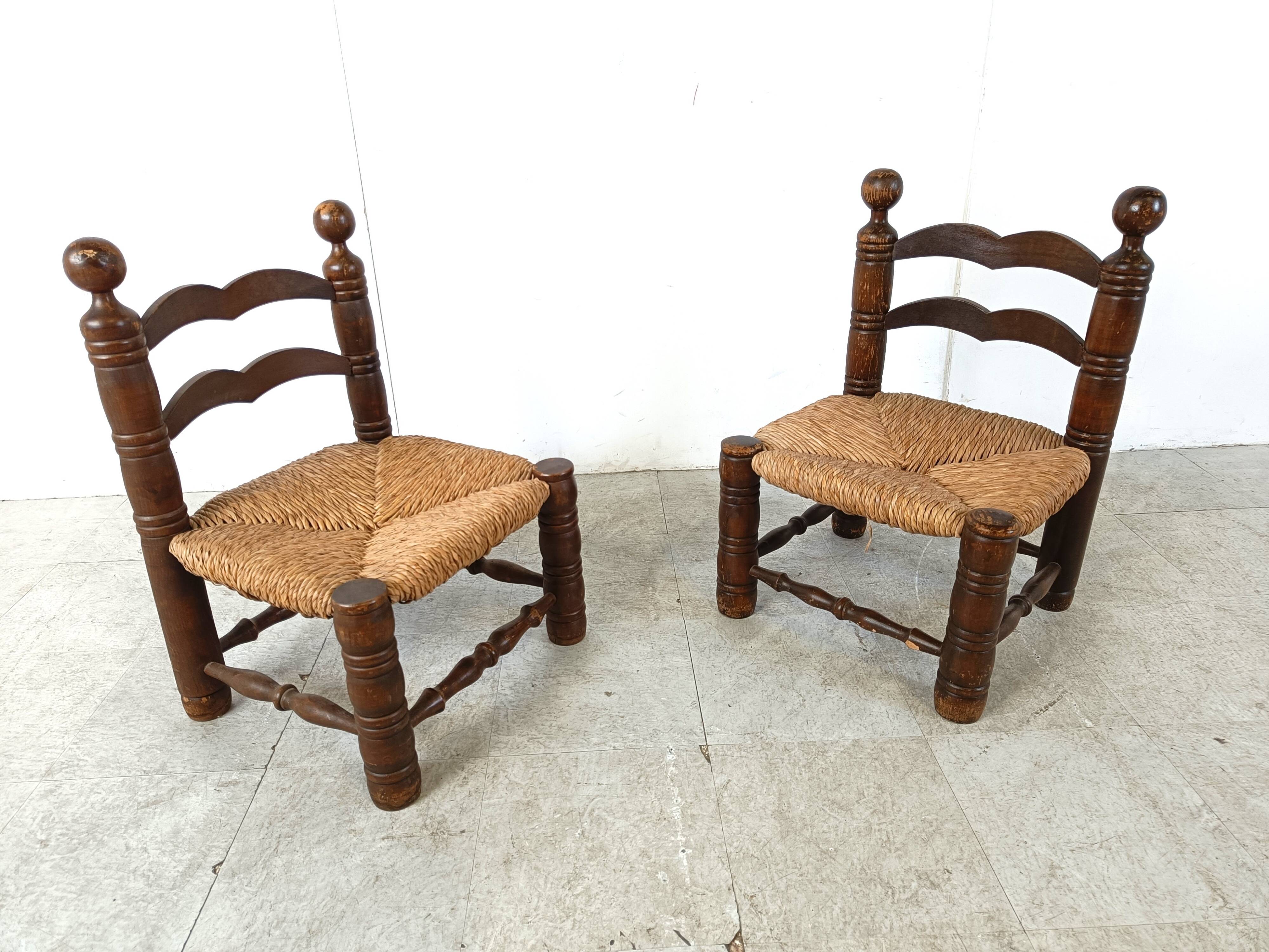 children chairs, set of 2, 1960s