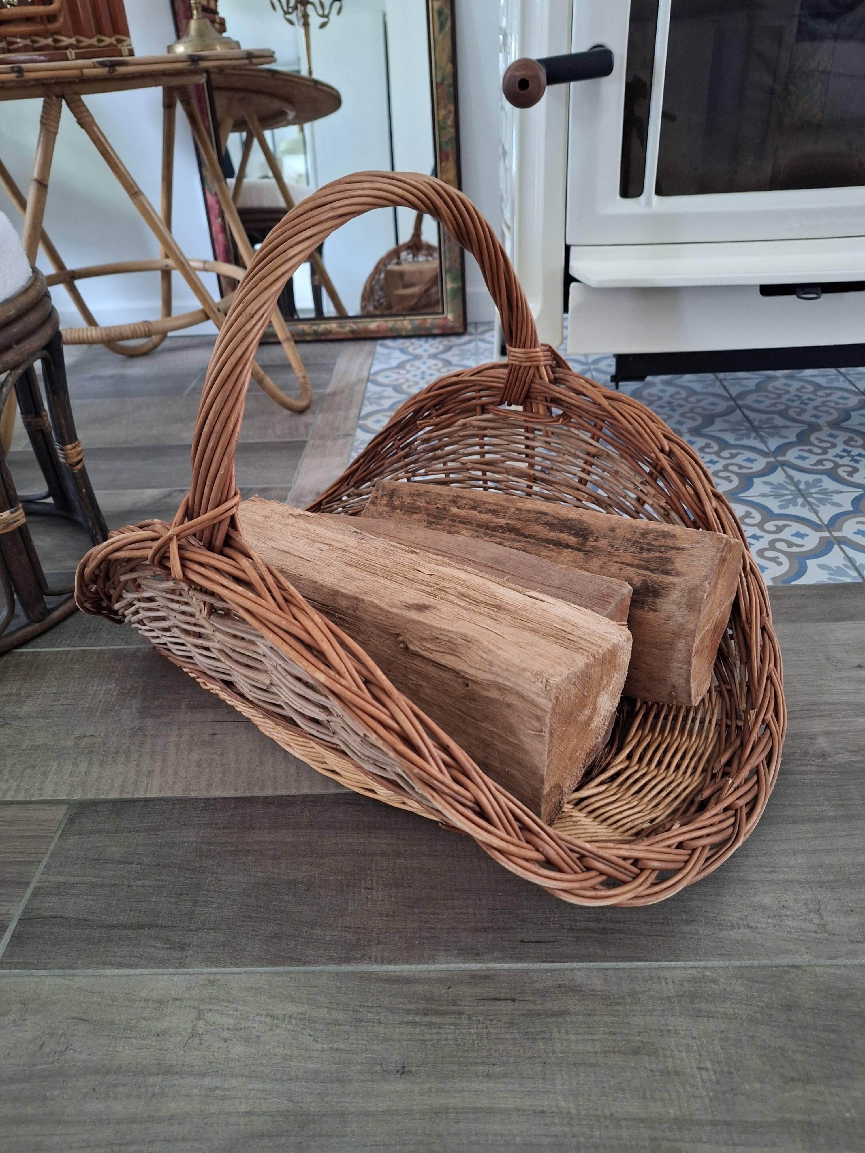 Vintage log basket