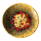 Large circular dish in West Germany style, brand JQ D35 H5.