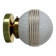 Vintage glass globe wall or ceiling light in white and gold from Clichy.