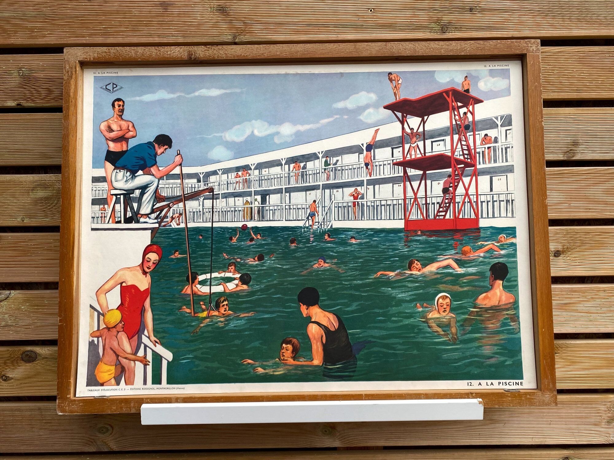 Poster scene of life - the pool - at the hairdresser - rossignol