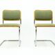 Marcel Breuer S32 cantilever chairs