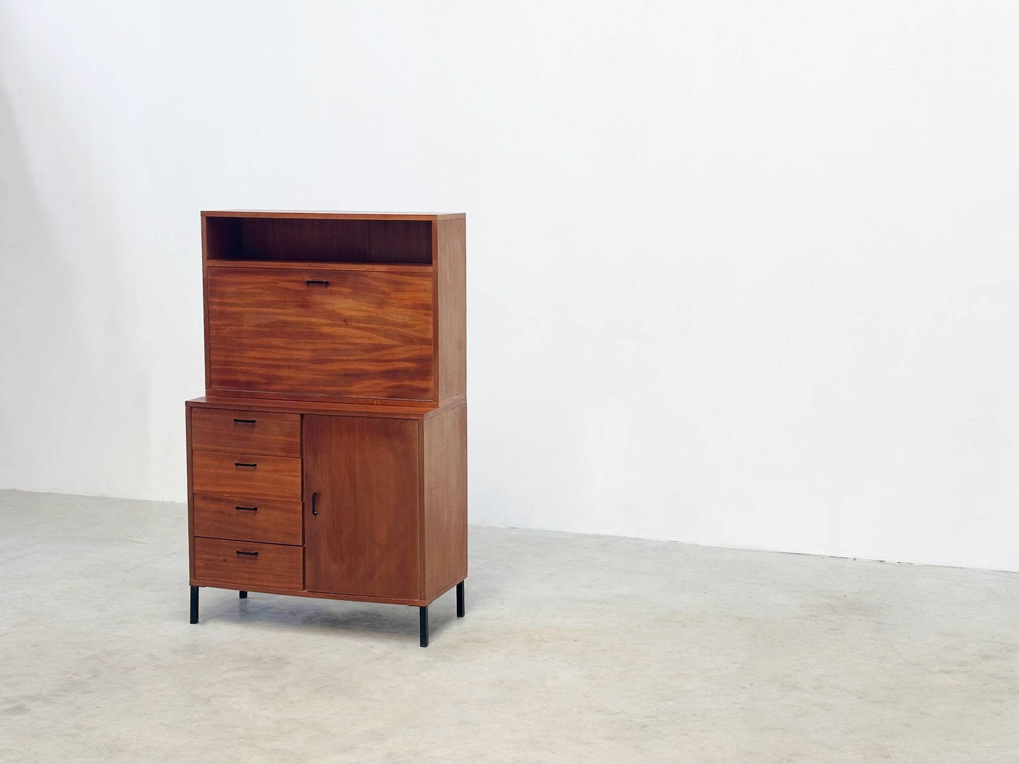 Vintage teak cabinet or secretaire by Simpla Lux