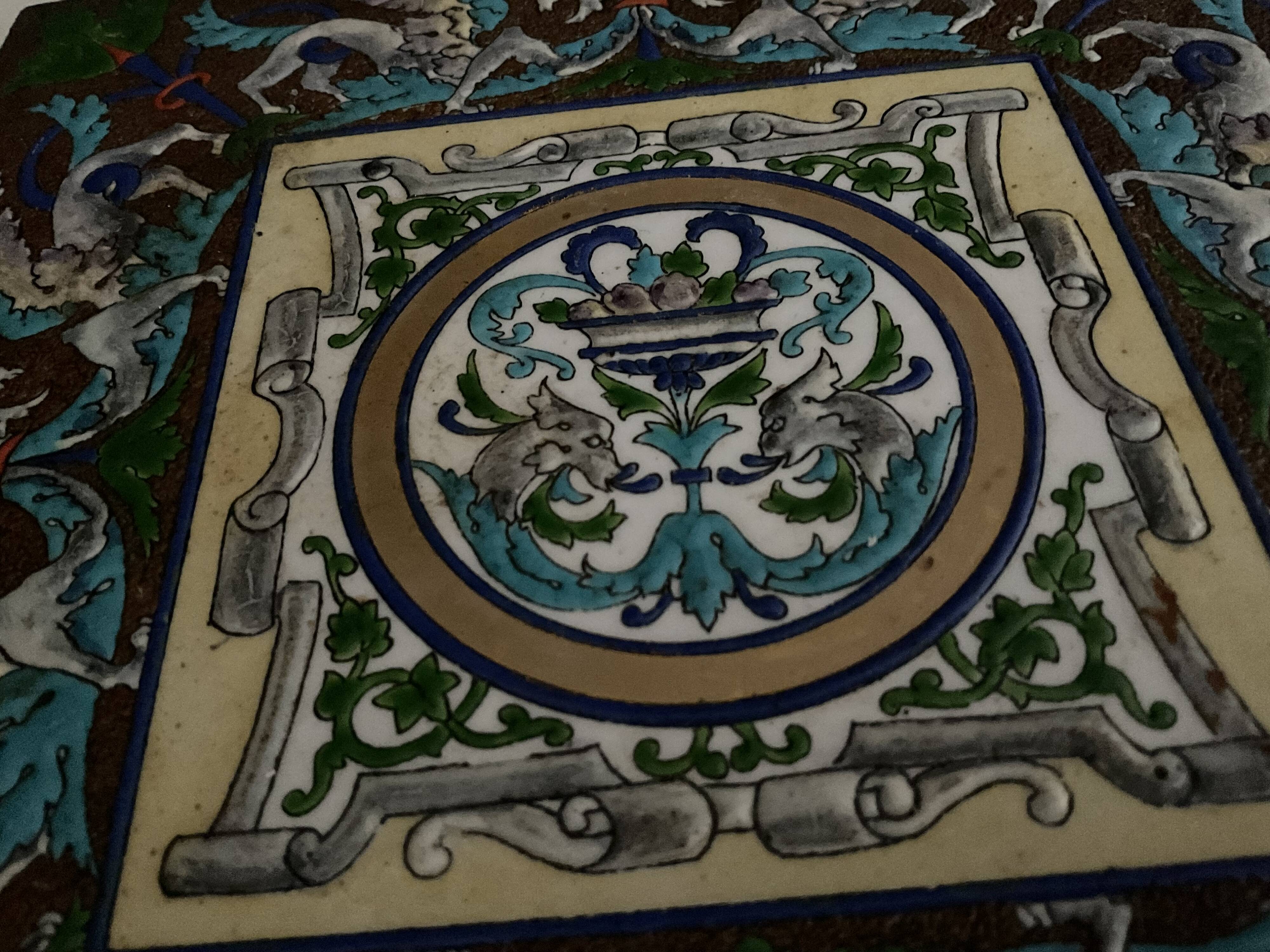 Faience tile and enamels, creil and montereau