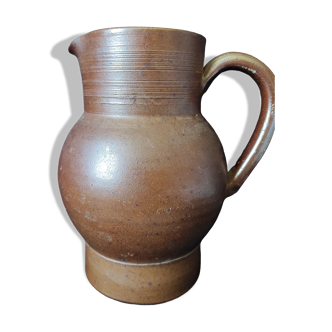 Large pitcher gres varnished berry handmade