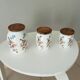 Set of 3 old porcelain pots 30s/40s